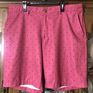 Adidas Ultimate 365 Golf Shorts Men's 36 Pink Tree Print Preppy Outdoor